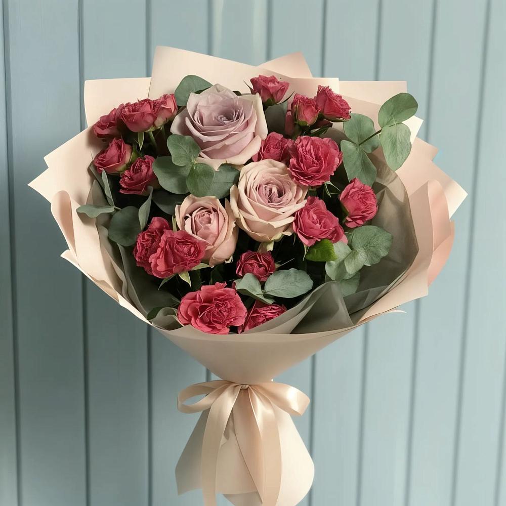 Букет цветов из: Гвоздики и Розы в Балаганске