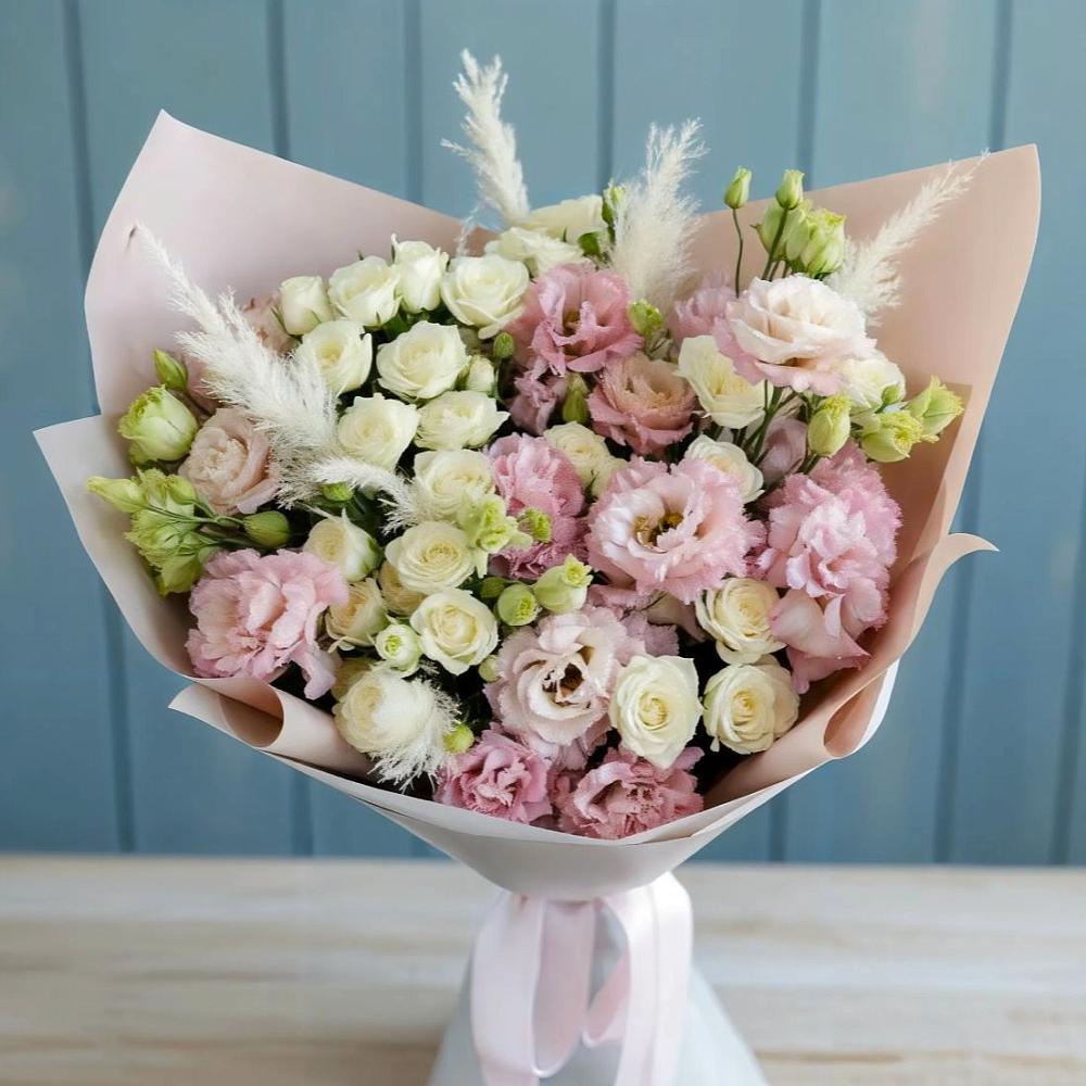 Букет цветов из: Альстромерии и Розы в Балаганске