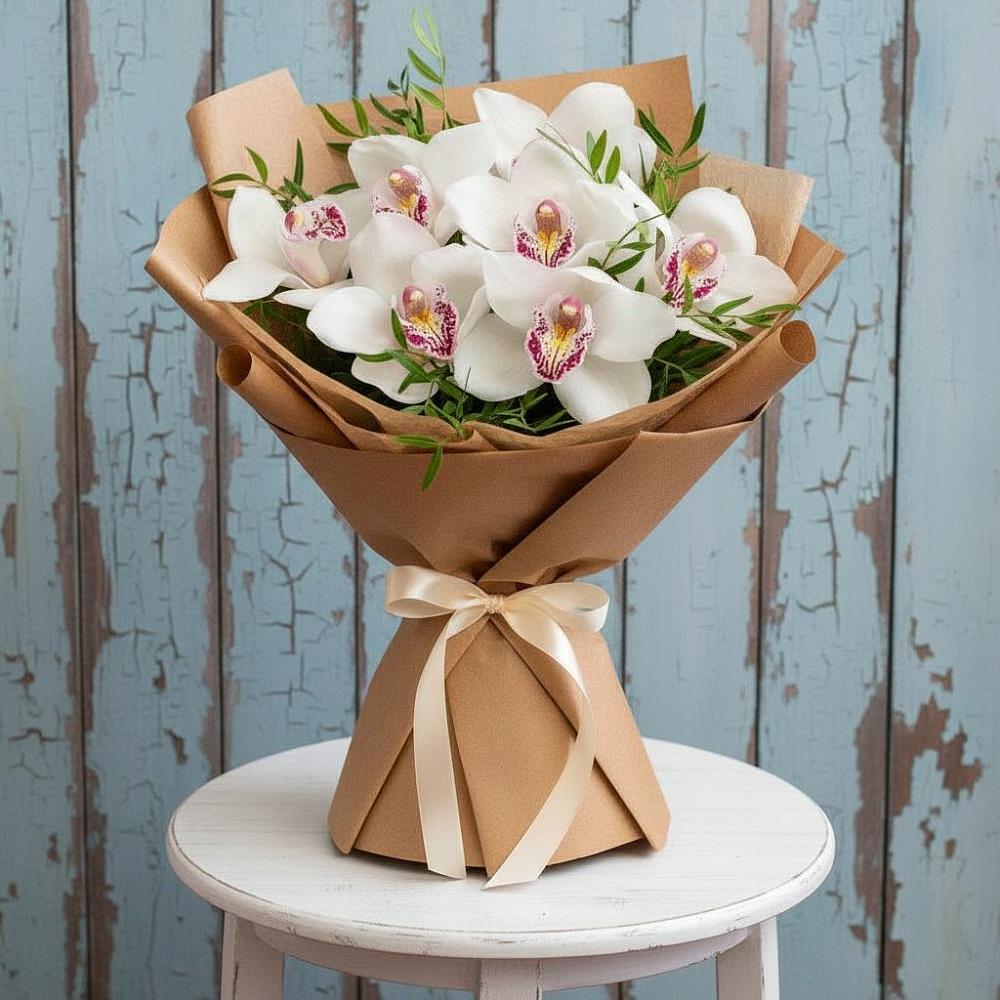 Букет цветов из: Орхидеи и Розы в Балаганске