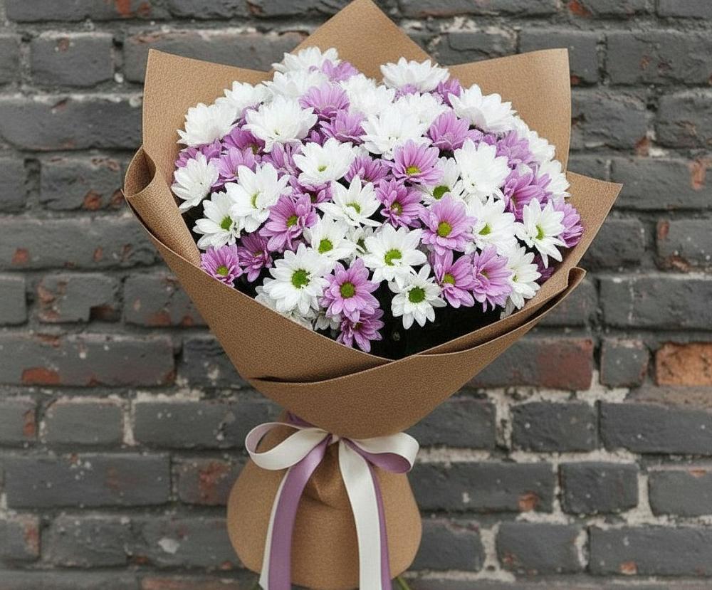 Букет цветов из: Хризантемы в Балаганске