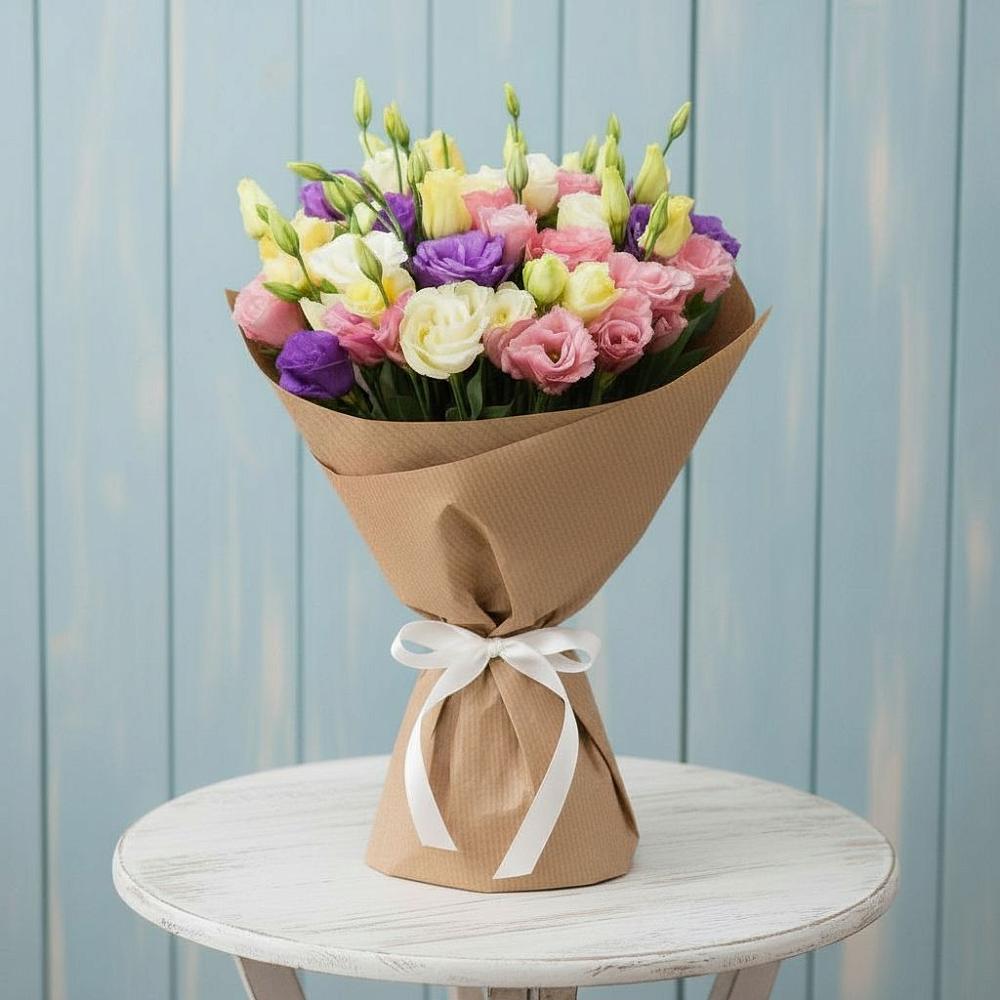 Букет цветов из: Лизиантусы в Балаганске