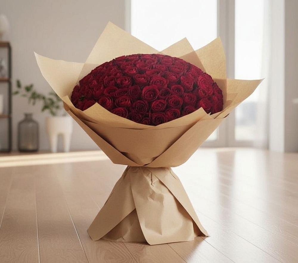 Букет 101 Красная роза в Балаганске