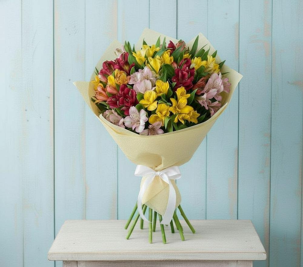 Букет цветов из: Альстромерии в Балаганске