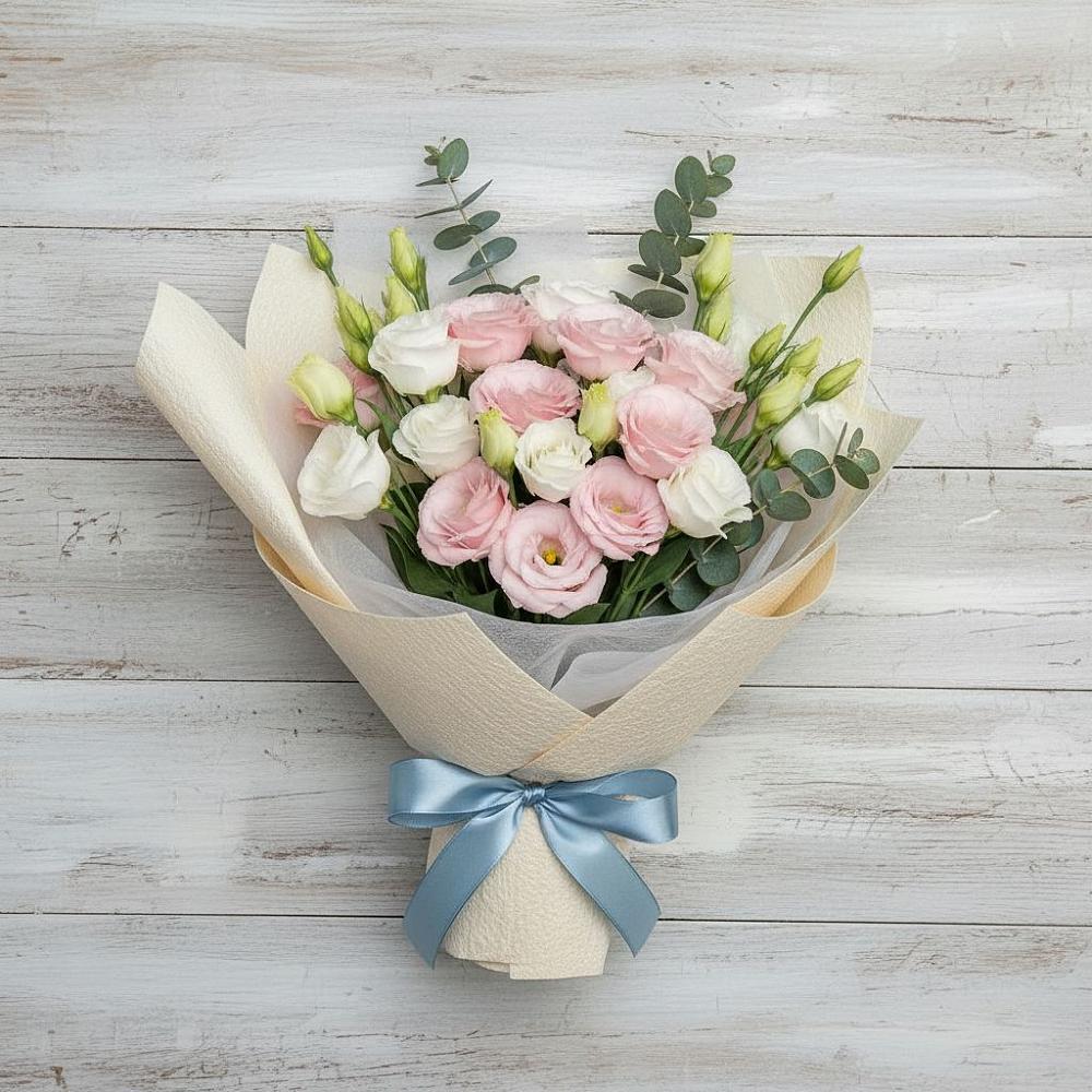 Букет цветов из: Лизиантусы в Балаганске